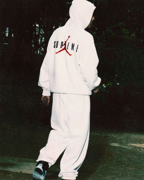 トップス supreme Jordan Supreme Jordan Hooded Sweatshirt (FW24) Grey – Drexlers